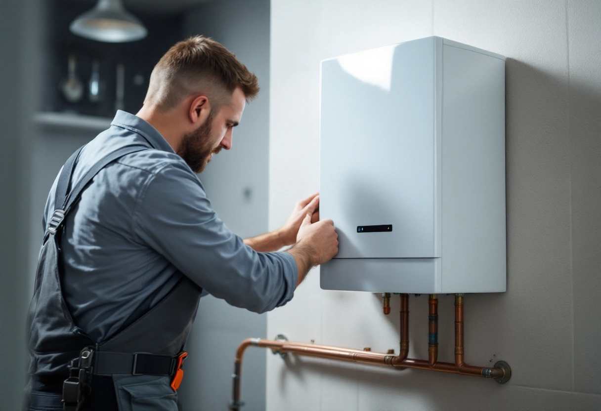 Service professionnel Installation Chaudière Gaz & Condensation par artisan RGE certifié